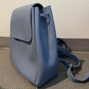 Mini Faux-Leather Backpack